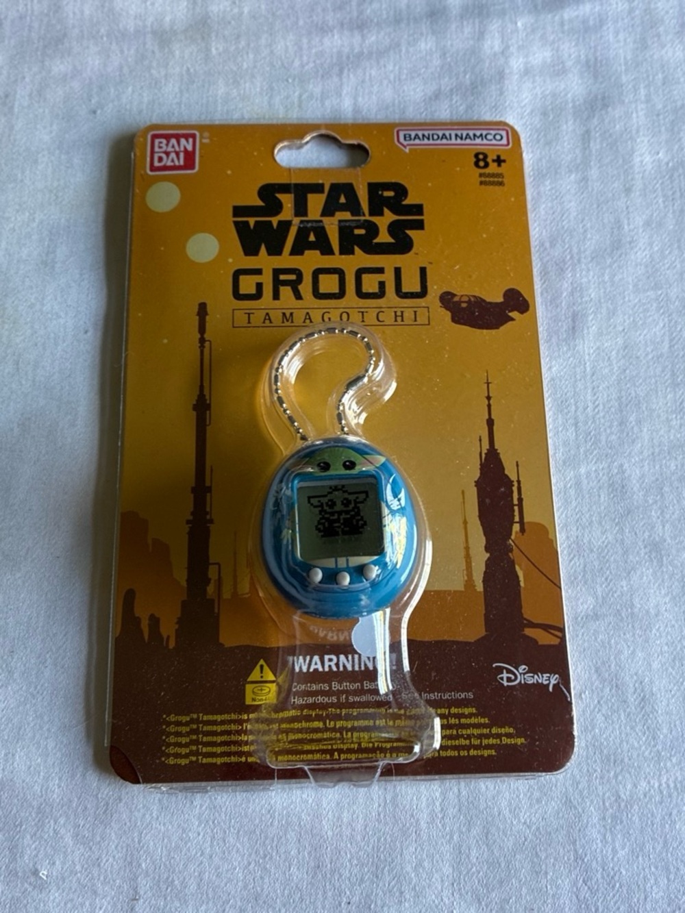 Star Wars Grogu Tamagotchi Virtual Pet - Blue and White